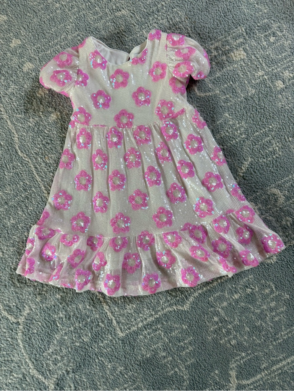 Sequin Floral Dress